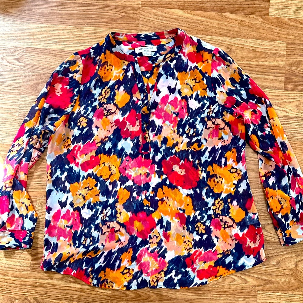 Sheer Liz Claiborne blouse PL